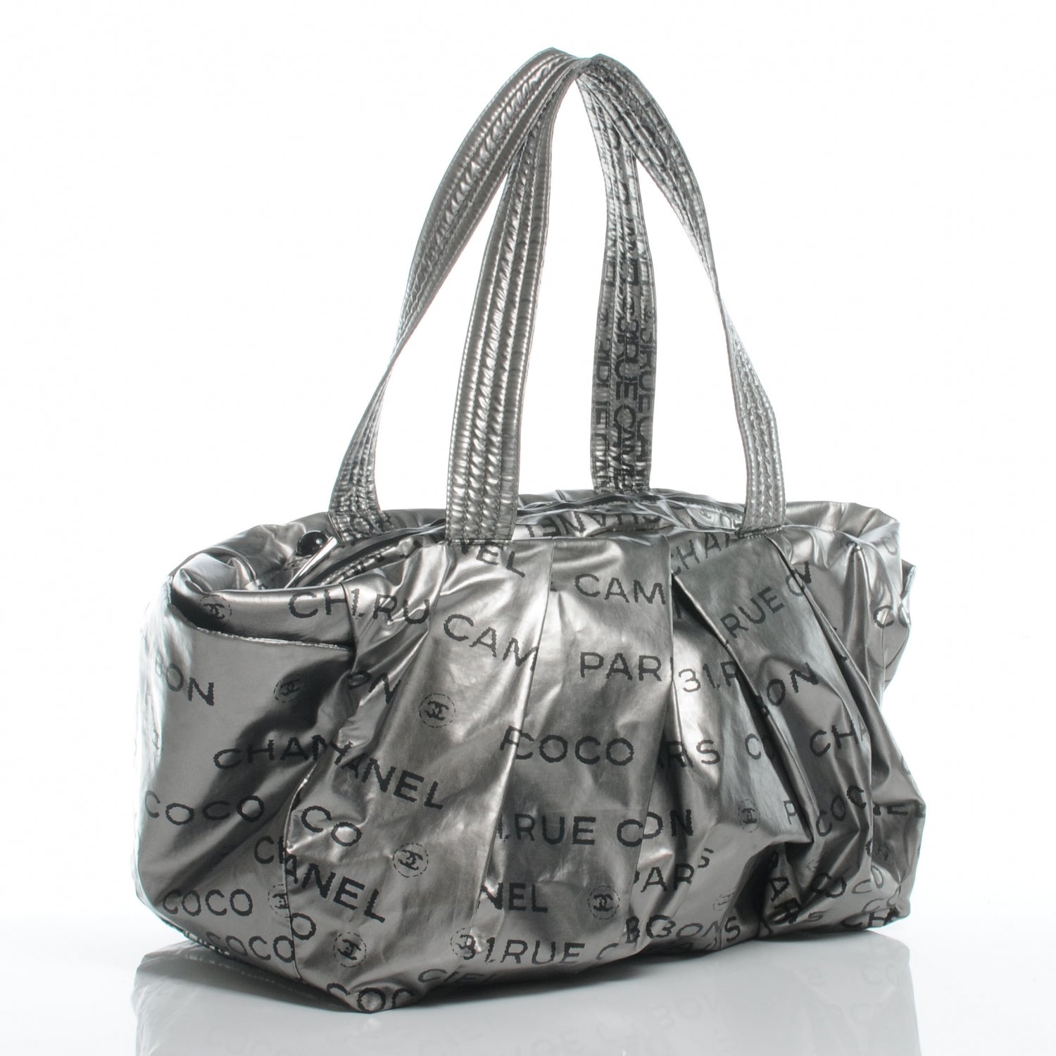 Chanel Lacquered Canvas Medium Unlimited Tote Argent Fonce 3 of 7