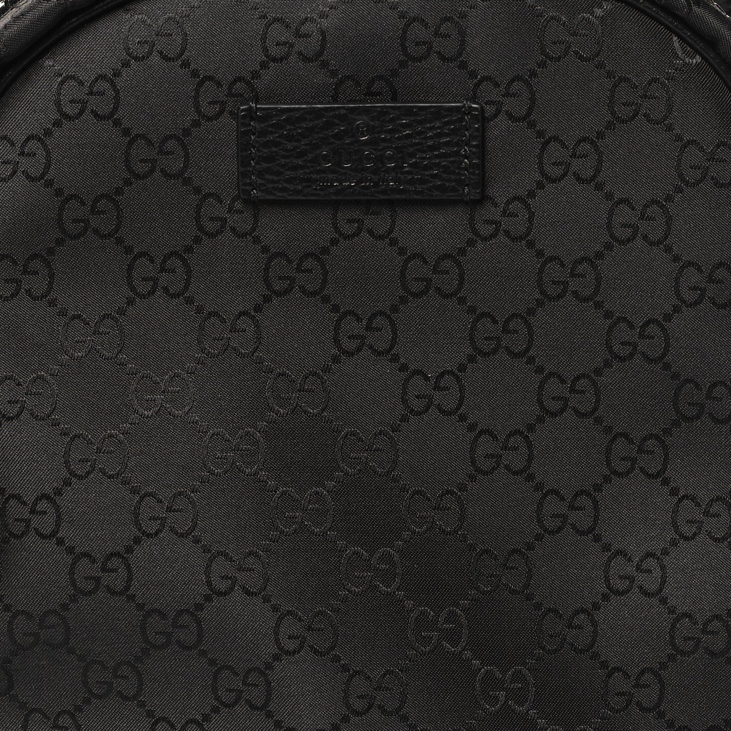 Nylon Monogram Slim Backpack Black