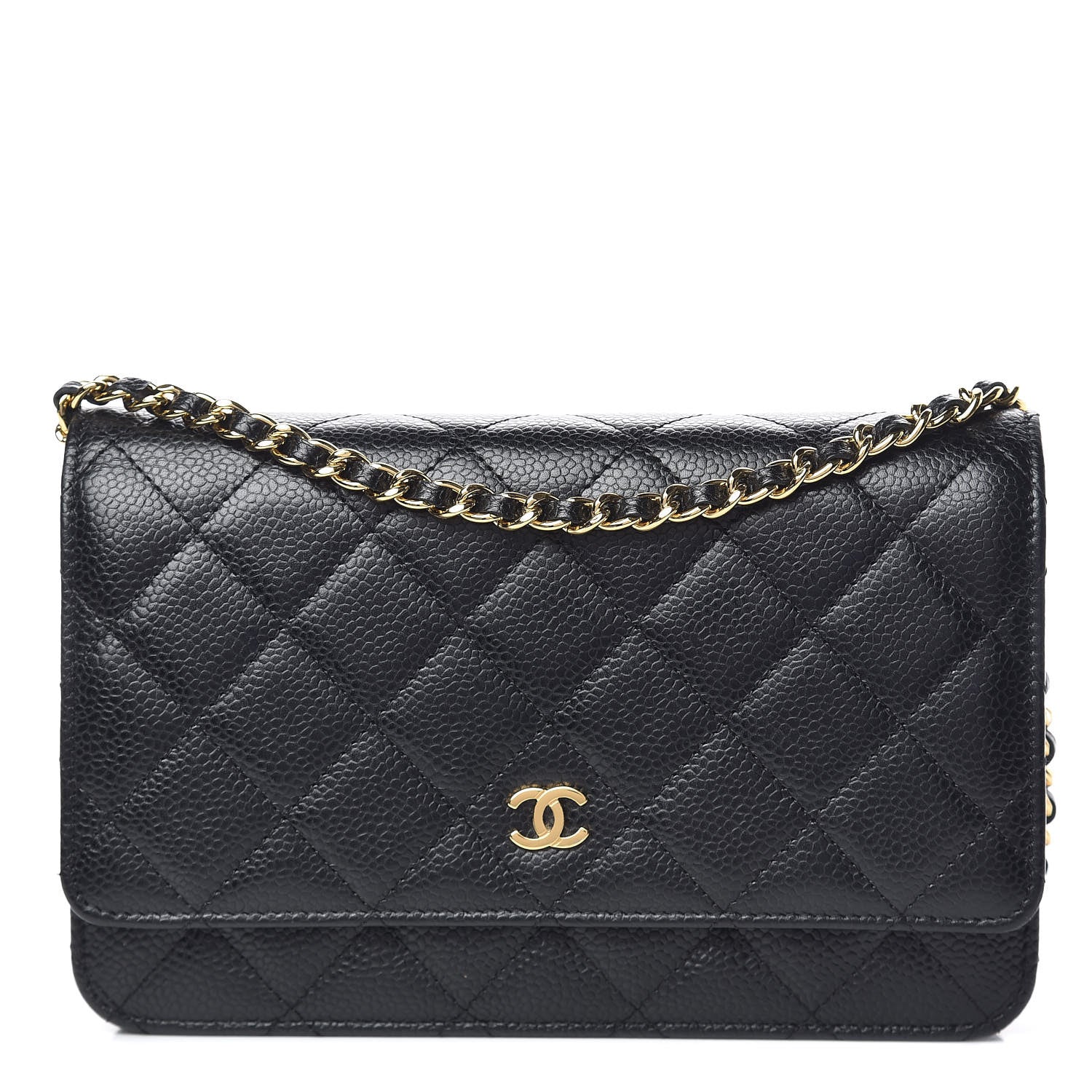 Chanel Caviar Quilted Wallet On Chain WOC Black 1 of 11