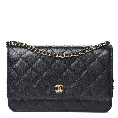 Chanel Caviar Quilted Wallet On Chain WOC Black 1 of 11
