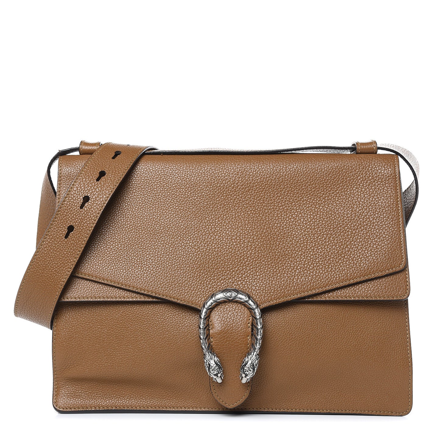 Pebbled Calfskin Medium Dionysus Messenger Bag Natural Tan