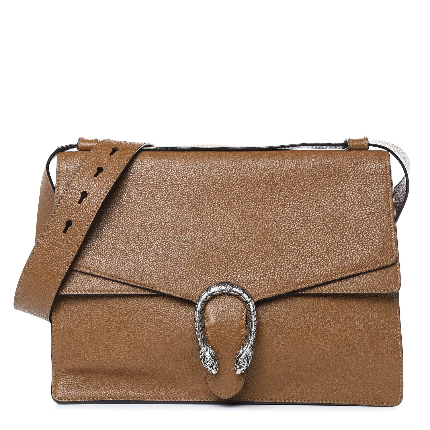 Gucci Pebbled Calfskin Medium Dionysus Messenger Bag Natural Tan 1 of 13