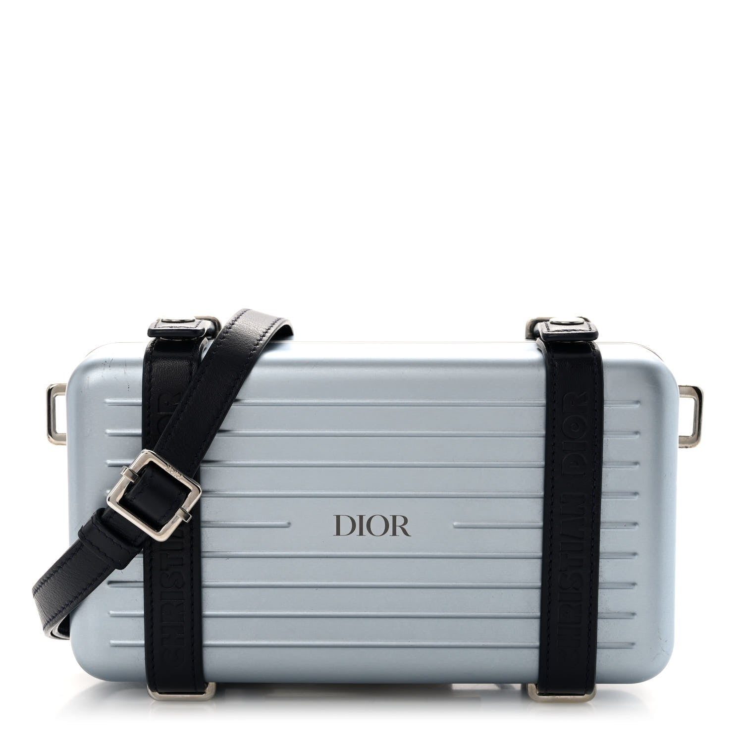 Christian Dior X RIMOWA Aluminum Personal Clutch On Strap Bleu 1 of 15
