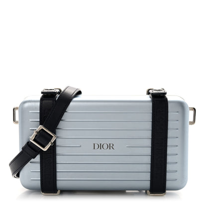 Christian Dior X RIMOWA Aluminum Personal Clutch On Strap Bleu 1 of 15