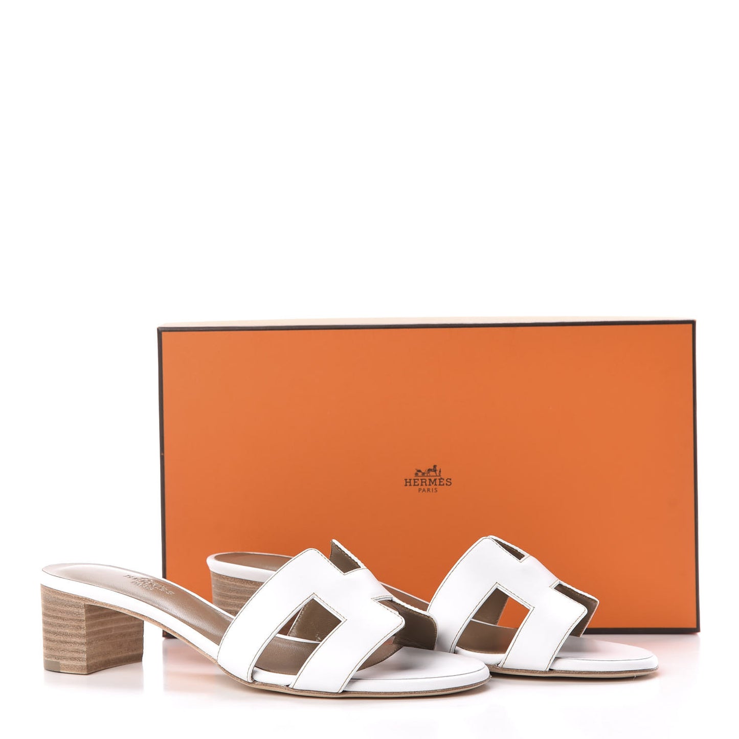Calfskin Oasis Sandals 37 White