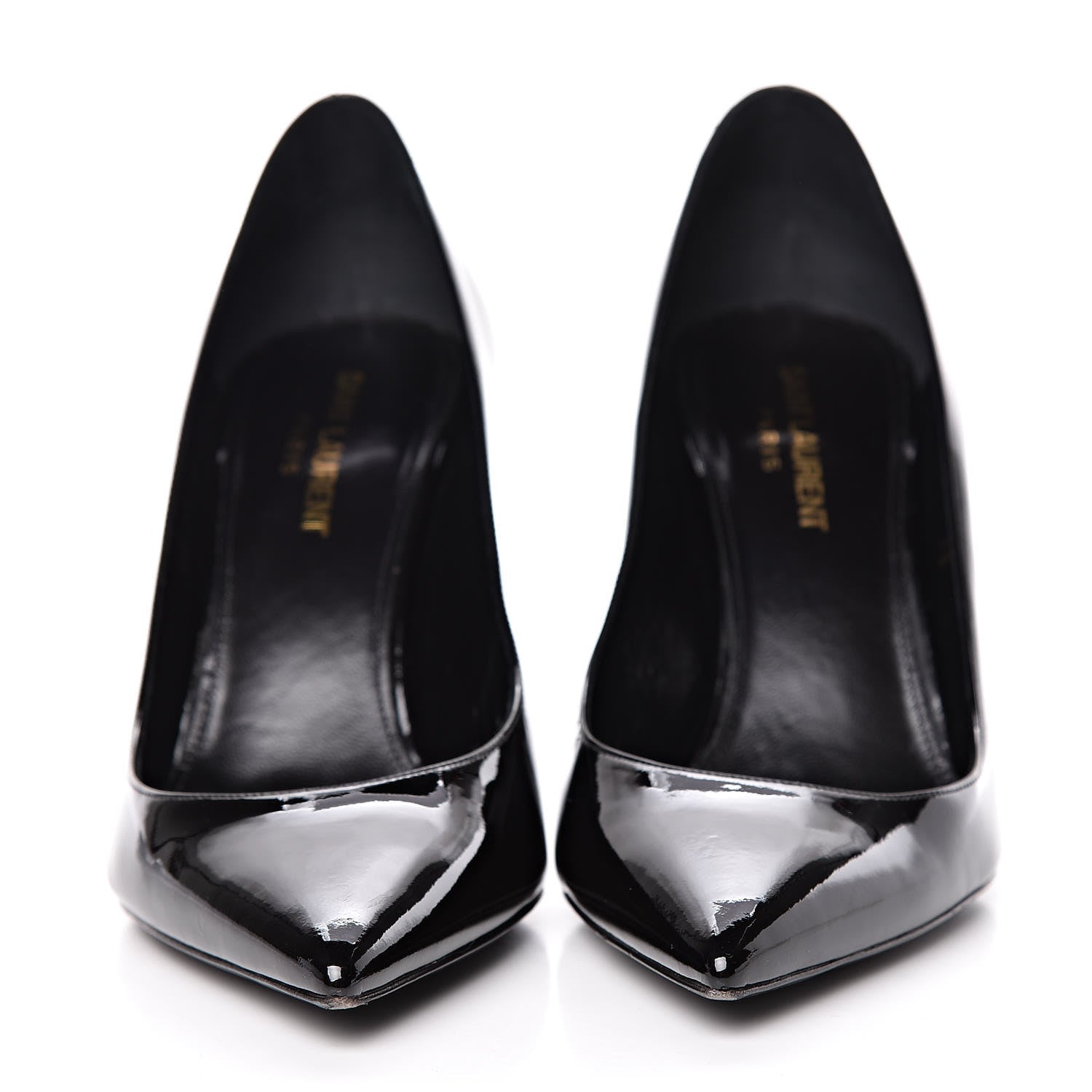 Saint Laurent Patent Opyum 85 Pumps 38 Black 2 of 12