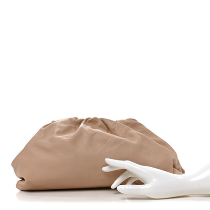 Bottega Veneta Smooth Butter Calf The Pouch Oversized Clutch Nude 2 of 9