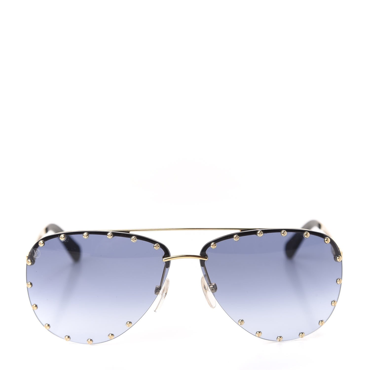 Louis Vuitton The Party Aviator Gradient Sunglasses Z2349U Blue 2 of 8