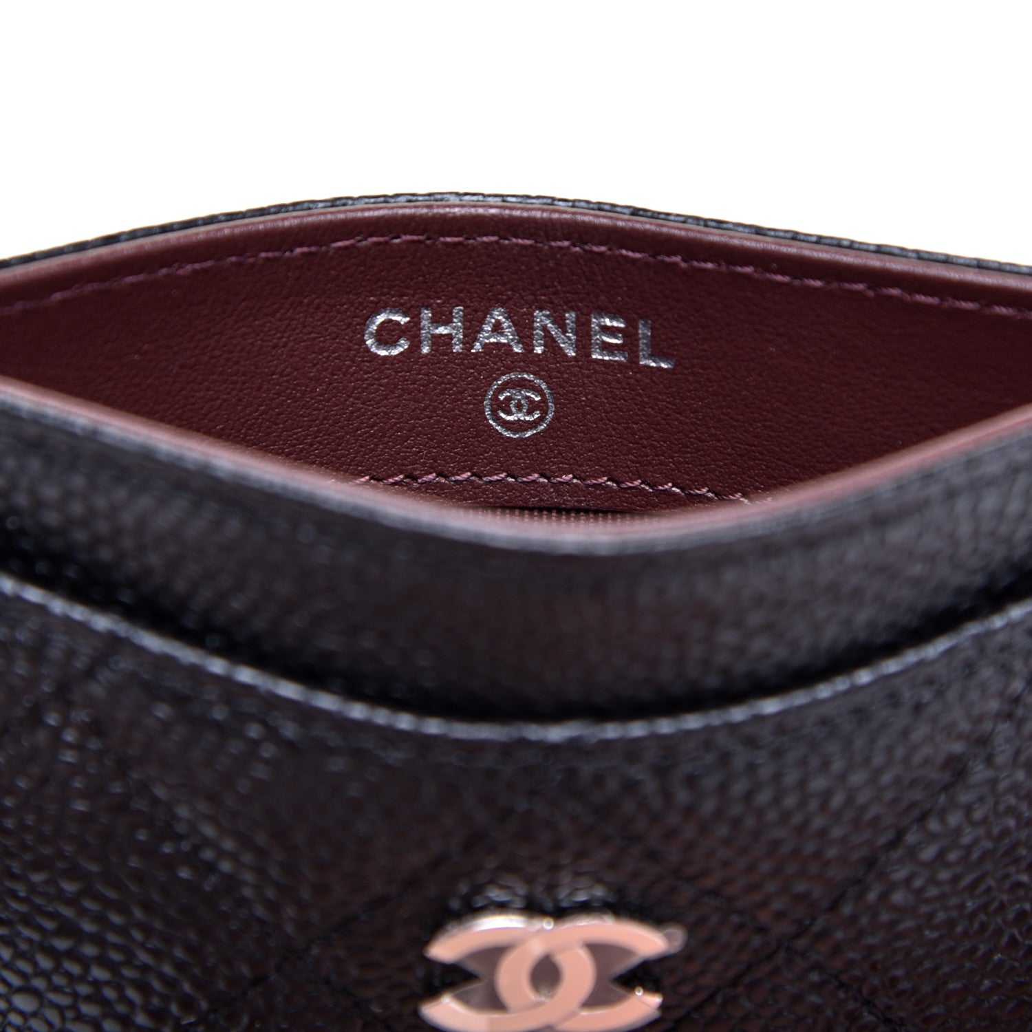 Chanel Caviar Quilted Card Holder Black 6 of 9
