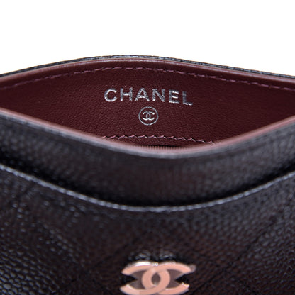 Chanel Caviar Quilted Card Holder Black 6 of 9
