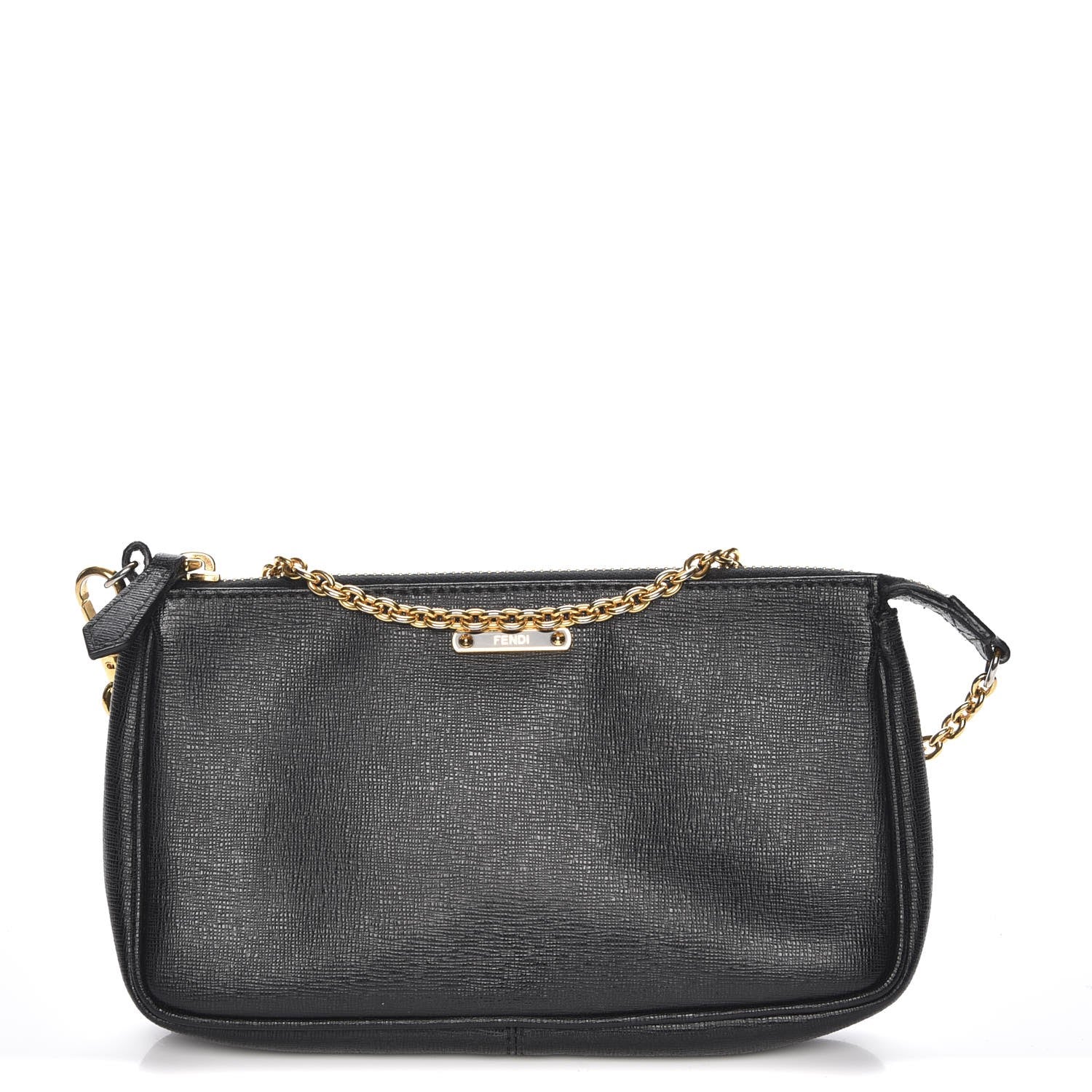 Fendi Vitello Elite Pochette Black 1 of 7