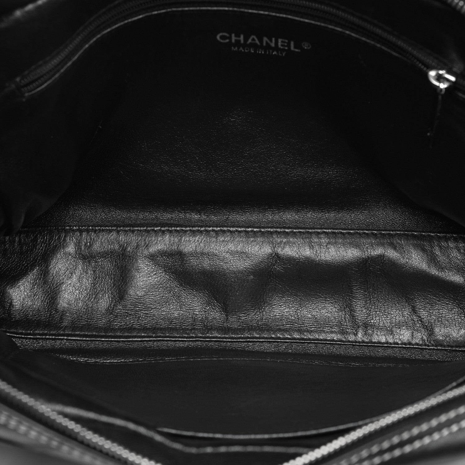 Chanel Lambskin Square Stitched Shoulder Bag Black 5 of 10