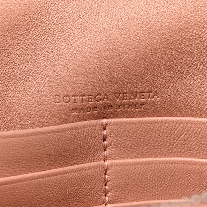 Bottega Veneta Nappa Intrecciato Checker Chain Wallet Beige Red 6 of 15