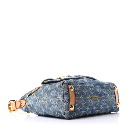 Louis Vuitton Monogram Denim Baggy PM Blue 4 of 12