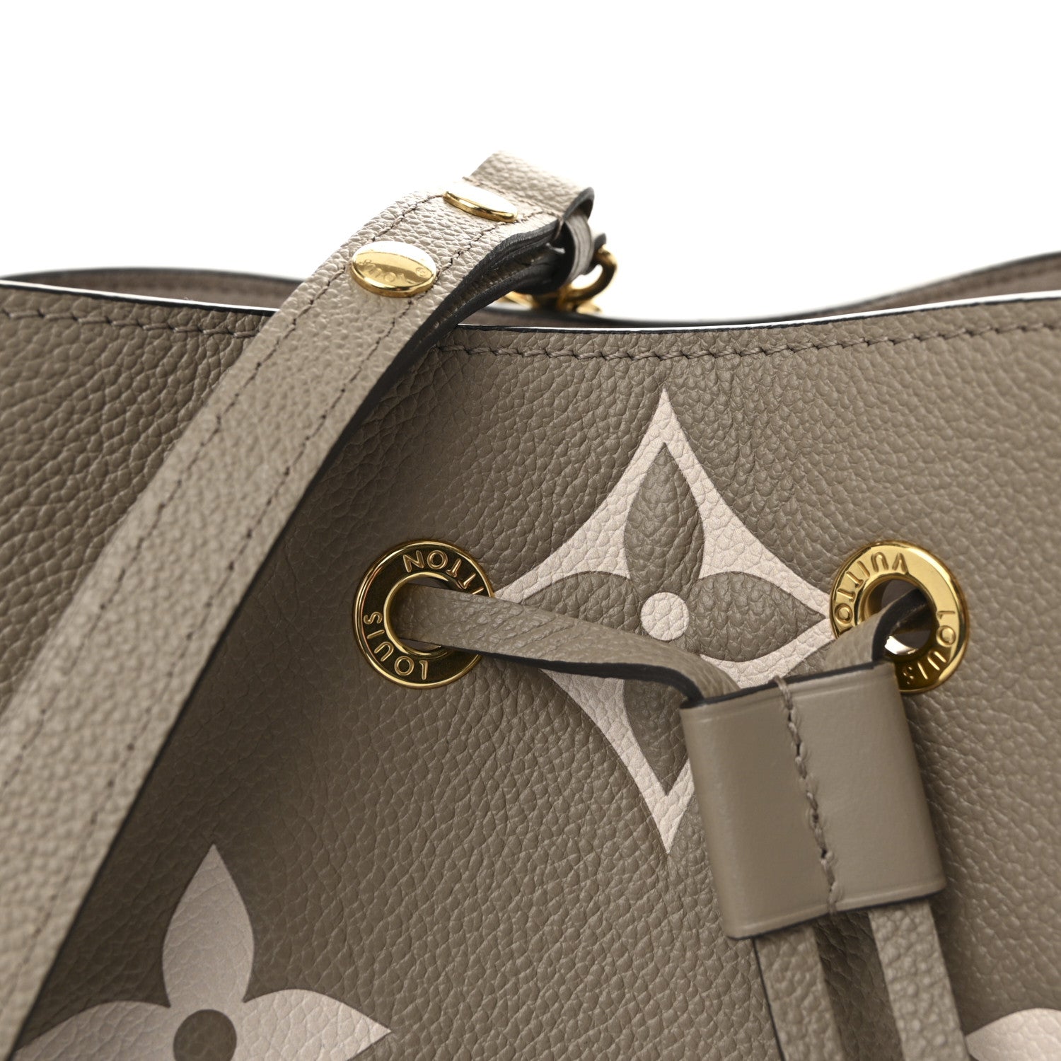 Louis Vuitton Empreinte Monogram Giant Neonoe MM Tourterelle Creme 8 of 10