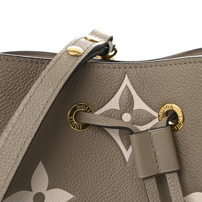 Louis Vuitton Empreinte Monogram Giant Neonoe MM Tourterelle Creme 8 of 10