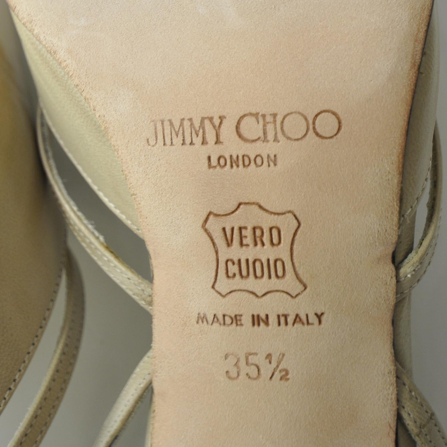 Jimmy Choo Leather Slingback Pumps 35.5 6 of 7