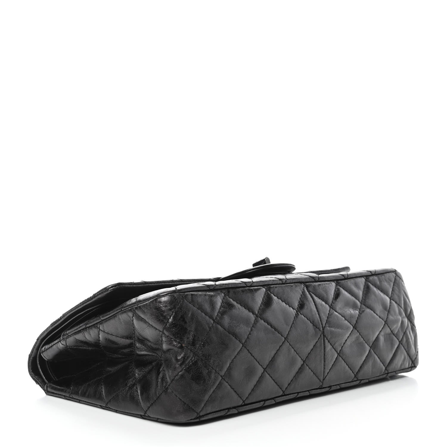 Chanel Metallic Aged Calfskin Quilted 2.55 Reissue 227 Flap So Black 3 of 4