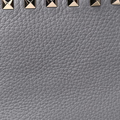 Valentino Garavani Grained Calfskin Rockstud Shoulder Tote Perla 13 of 14
