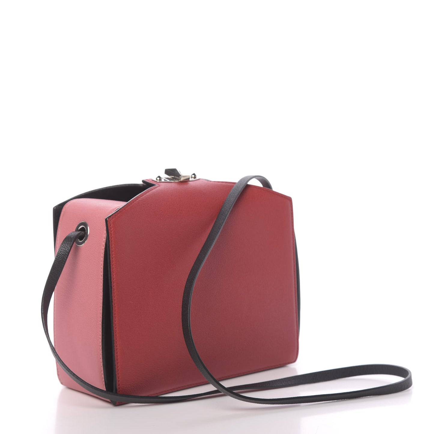 Calfskin Box Shoulder Bag Multicolor