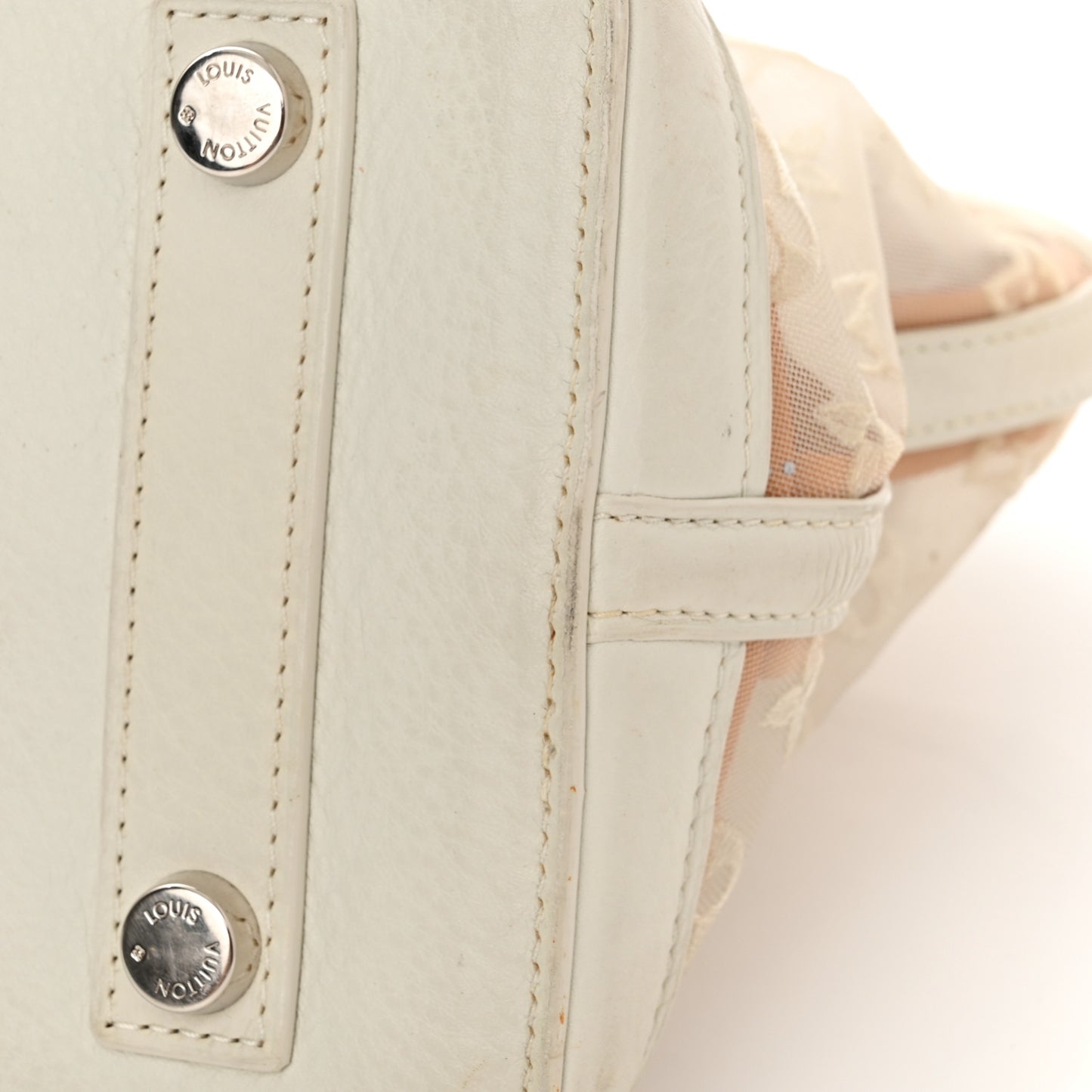 Monogram Transparence Lockit East-West White