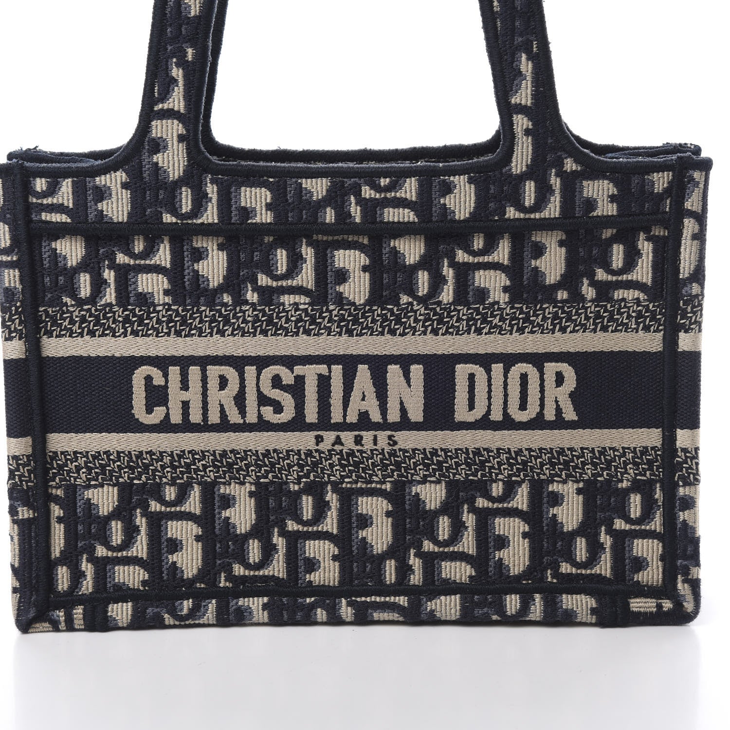 Christian Dior Oblique Mini Book Tote Blue Multicolor 8 of 11