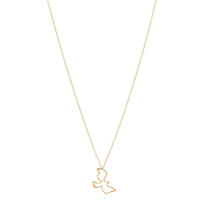 Tiffany 18K Rose Gold Paloma Picasso Dove Pendant Necklace 1 of 4