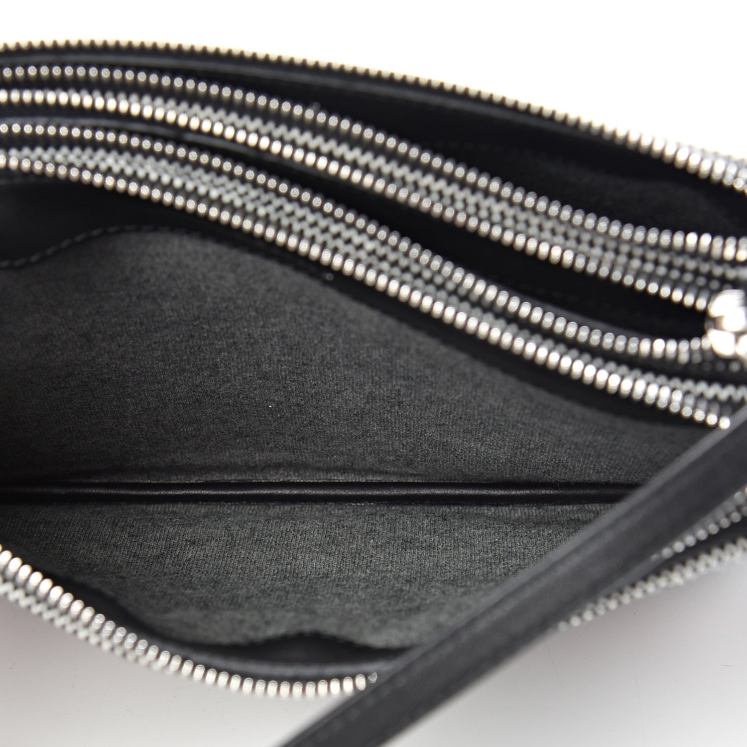 Celine Cotton Canvas Large Trio Crossbody Bag Black White 6 of 11