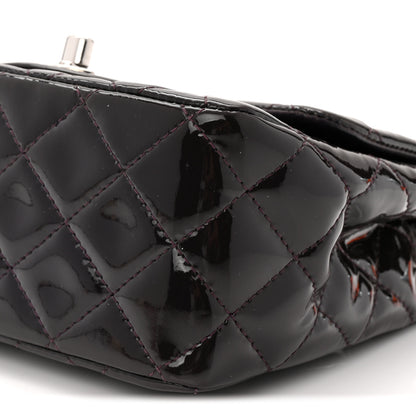 Chanel Patent Quilted Mini Square Flap Purple 10 of 10