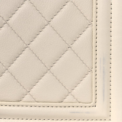Chanel Calfskin Quilted Medium Boy Flap White 11 of 12