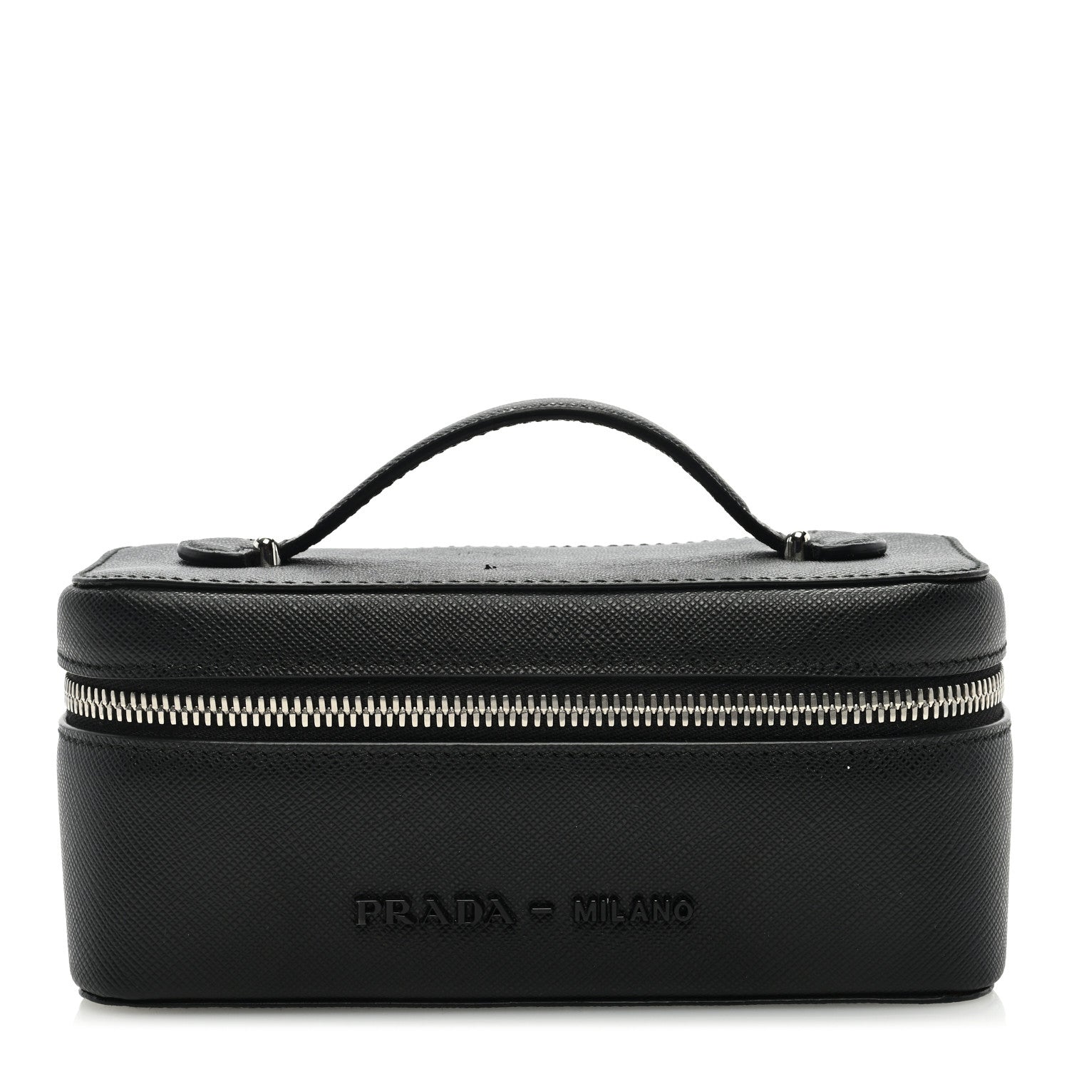 Prada Saffiano Beauty Small Pouch Black 1 of 7