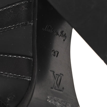 Louis Vuitton Suede Calfskin Monogram Star Trail Ankle Boots 37 Black 7 of 8