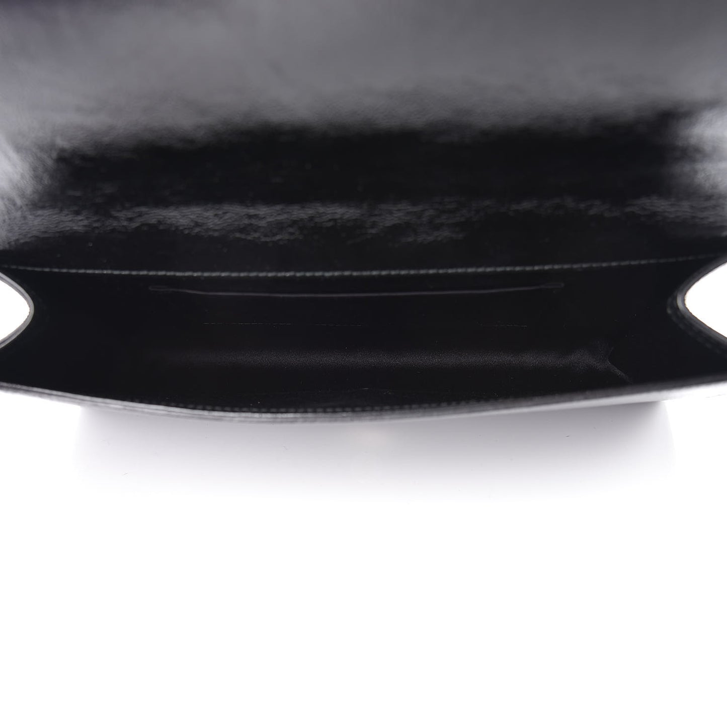 Textured Patent Monogram Large Belle De Jour Clutch Black