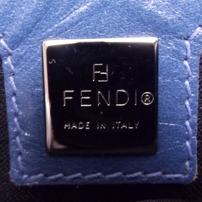 Fendi Calf Hair Leopard Print Baguette Blue 11 of 13