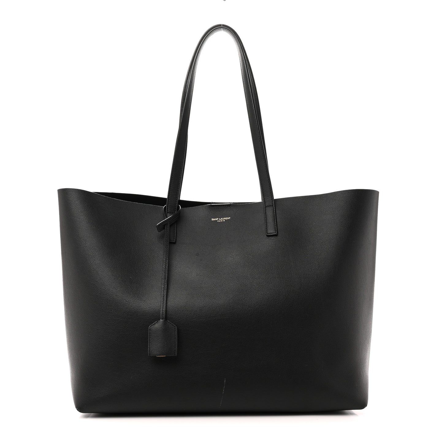 Calfskin Large Shopping Tote Black