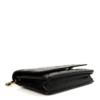 Chanel Caviar Quilted Wallet on Chain WOC Black 3 of 11