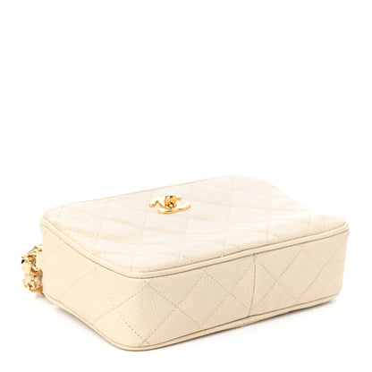 Chanel Caviar Quilted Camera Case Beige Clair 4 of 11