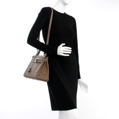 Hermes Togo Kelly Retourne 28 Etoupe 2 of 36