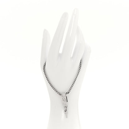 Christian Dior Metal Lock and Key Bracelet Silver 2 of 4