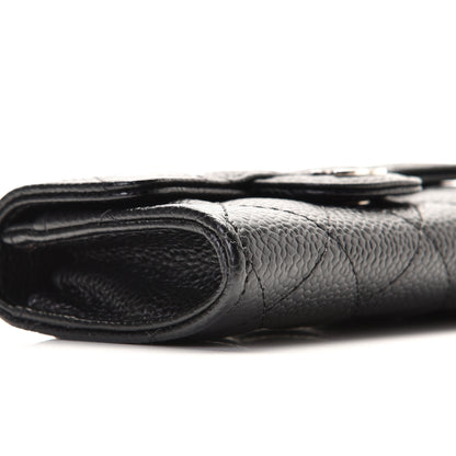 Chanel Caviar Quilted Flap Card Holder Black 7 of 10