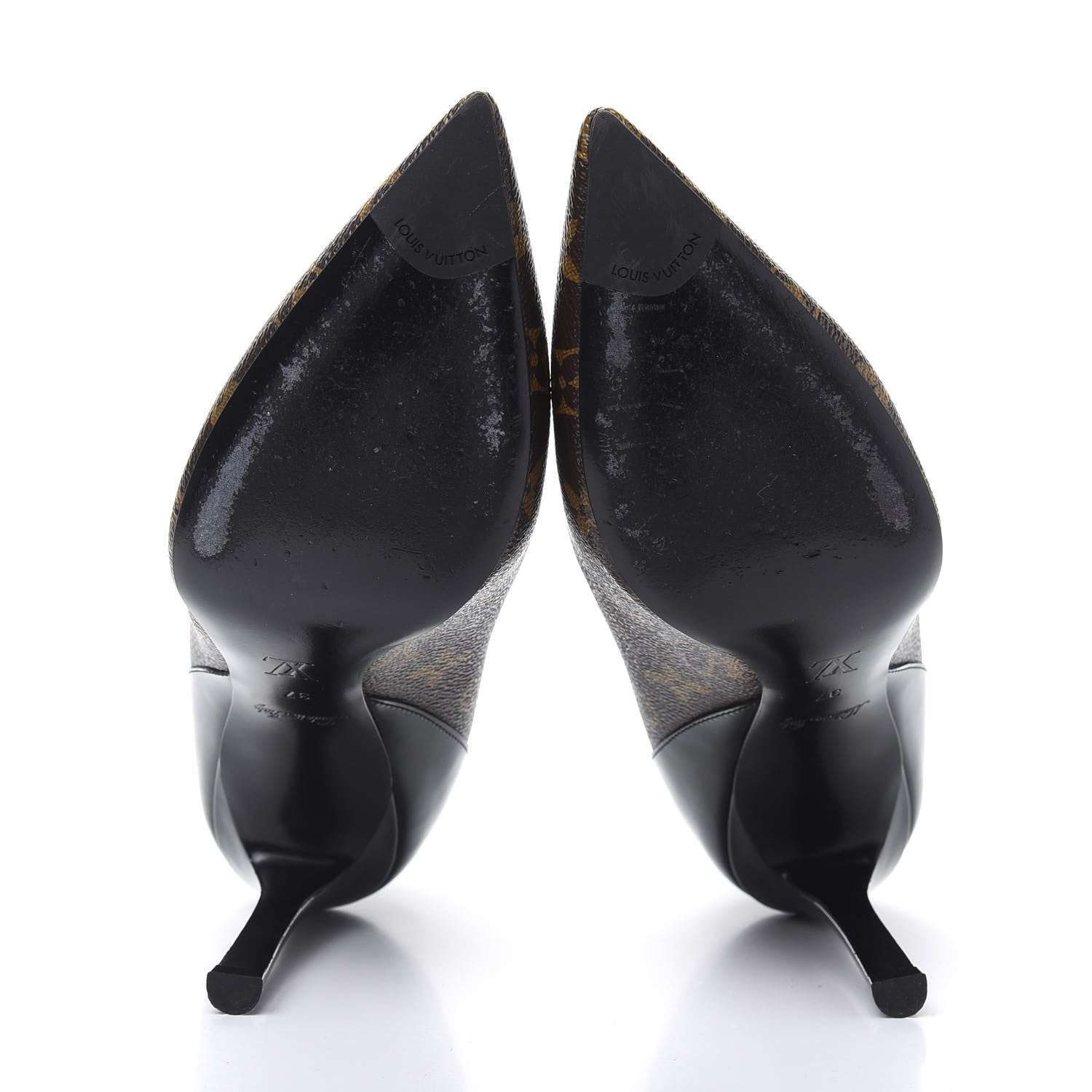 Louis Vuitton Monogram Cherie Pumps 37 Black 5 of 9