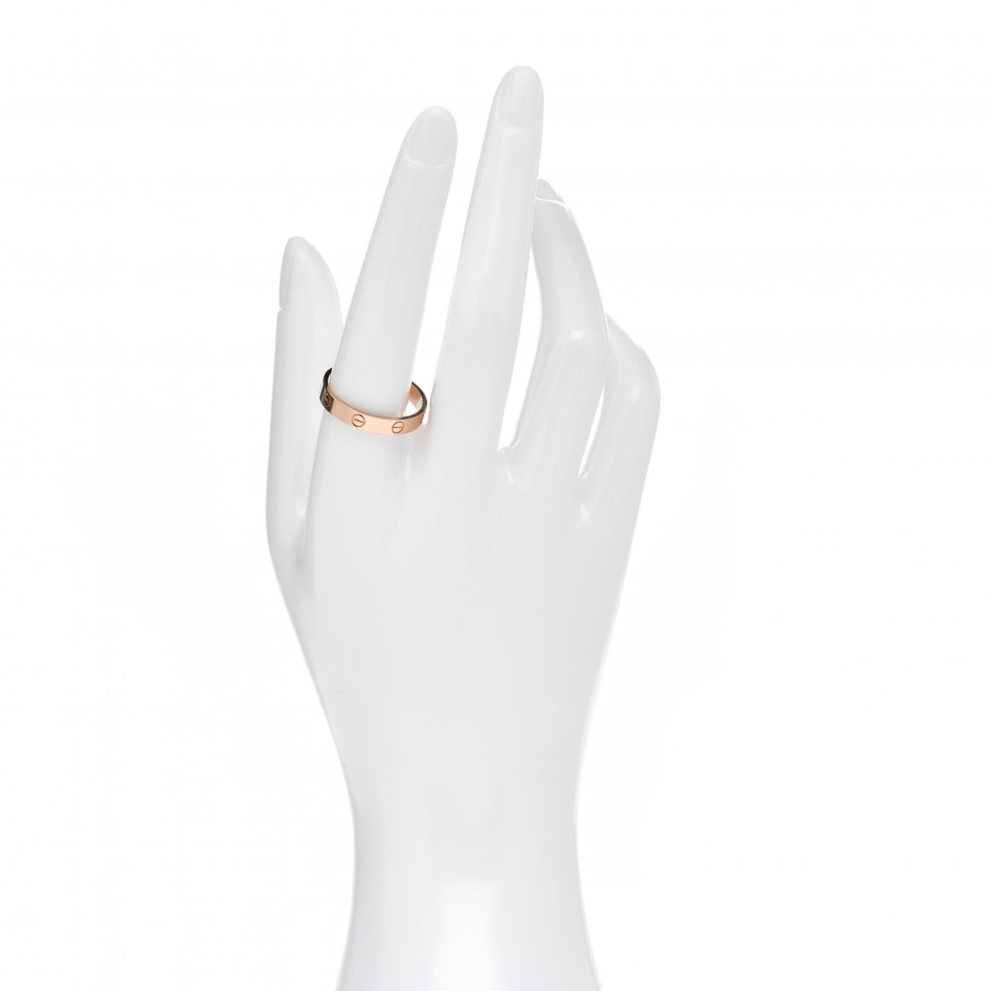 18K Pink Gold 3.5mm LOVE Wedding Band Ring 61 9.5