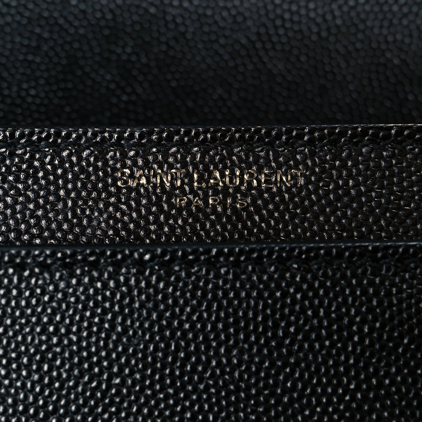 Grain De Poudre Monogram Cassandra Clasp Bag Black