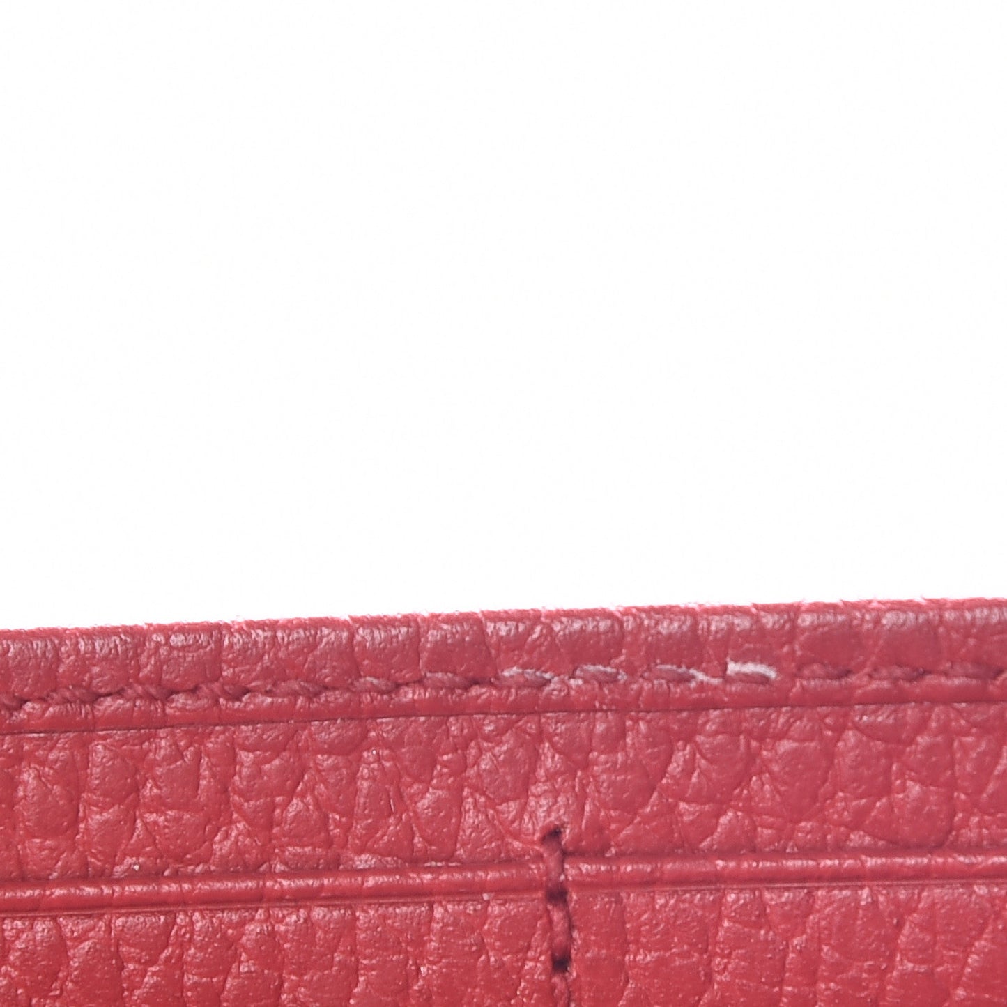 Dollar Calfskin Interlocking G Chain Wallet Red