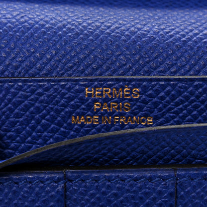 Hermes Epsom Bearn Gusset Wallet Bleu Electrique 6 of 9