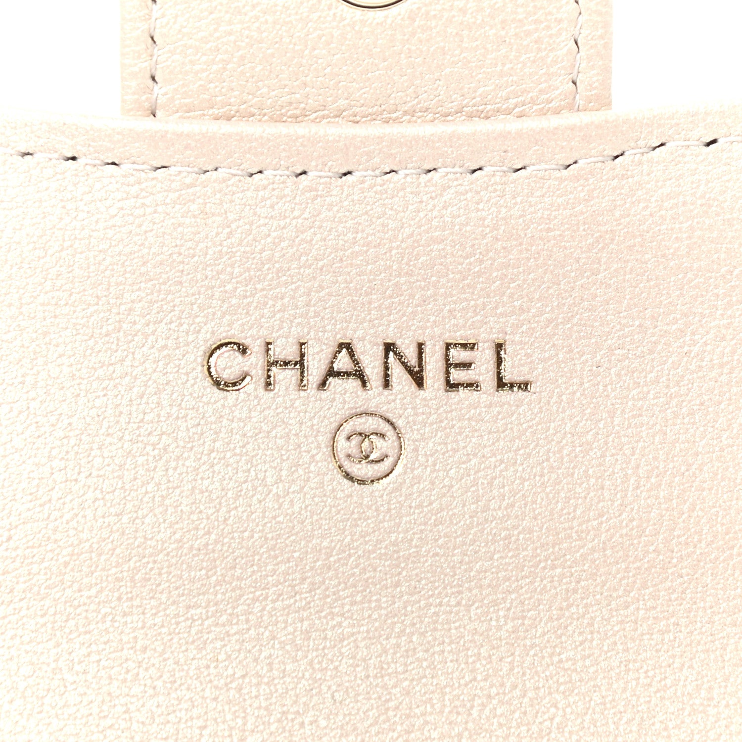 Chanel Iridescent Calfskin Quilted Flap Card Holder Wallet Beige 5 of 8