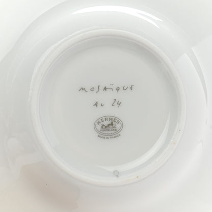 Hermes Porcelain Mosaique au 24 Coffee Cup and Saucer Set of 2 8 of 11