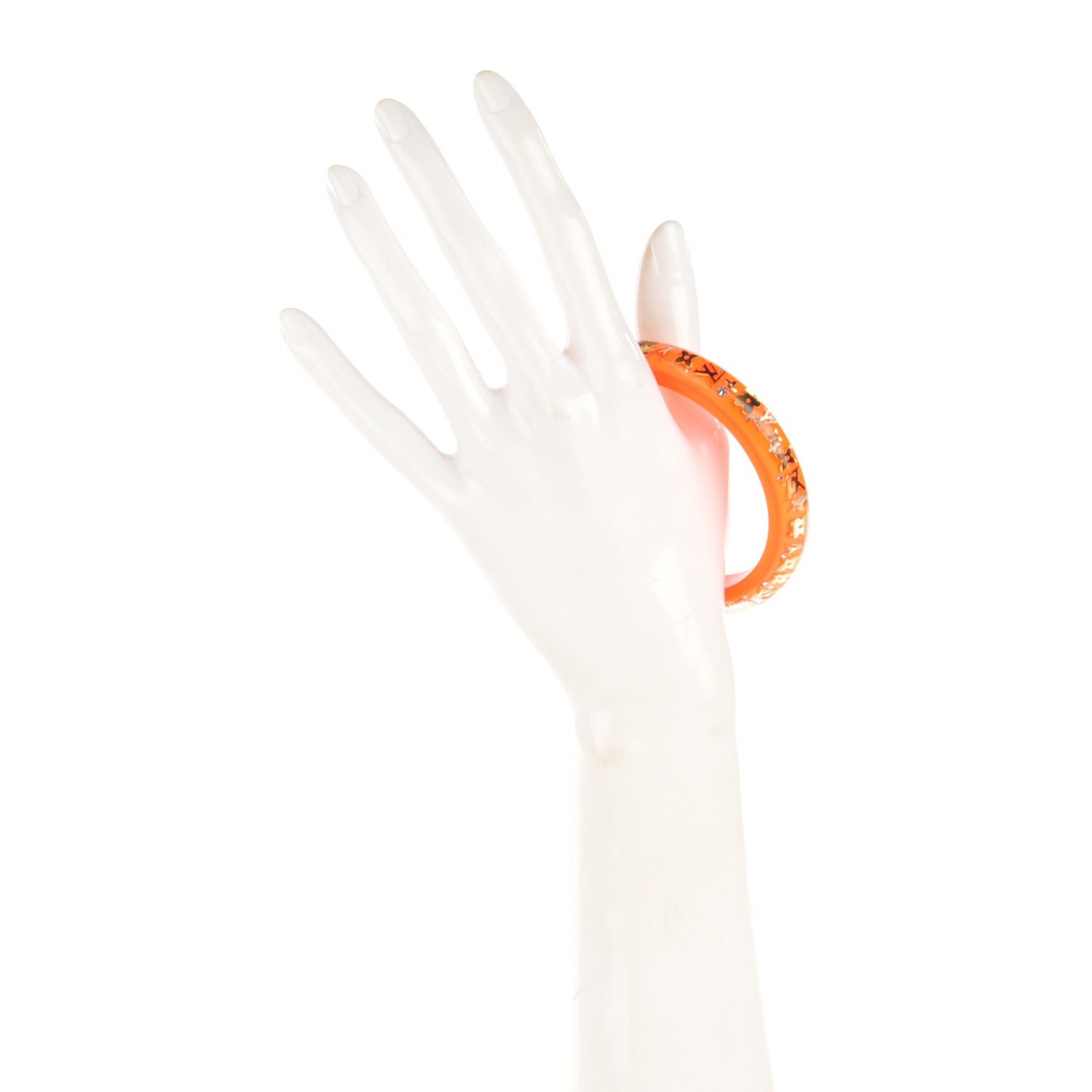 Louis Vuitton Resin Swarovski PM Inclusion Bracelet M Orange Sunset 2 of 4