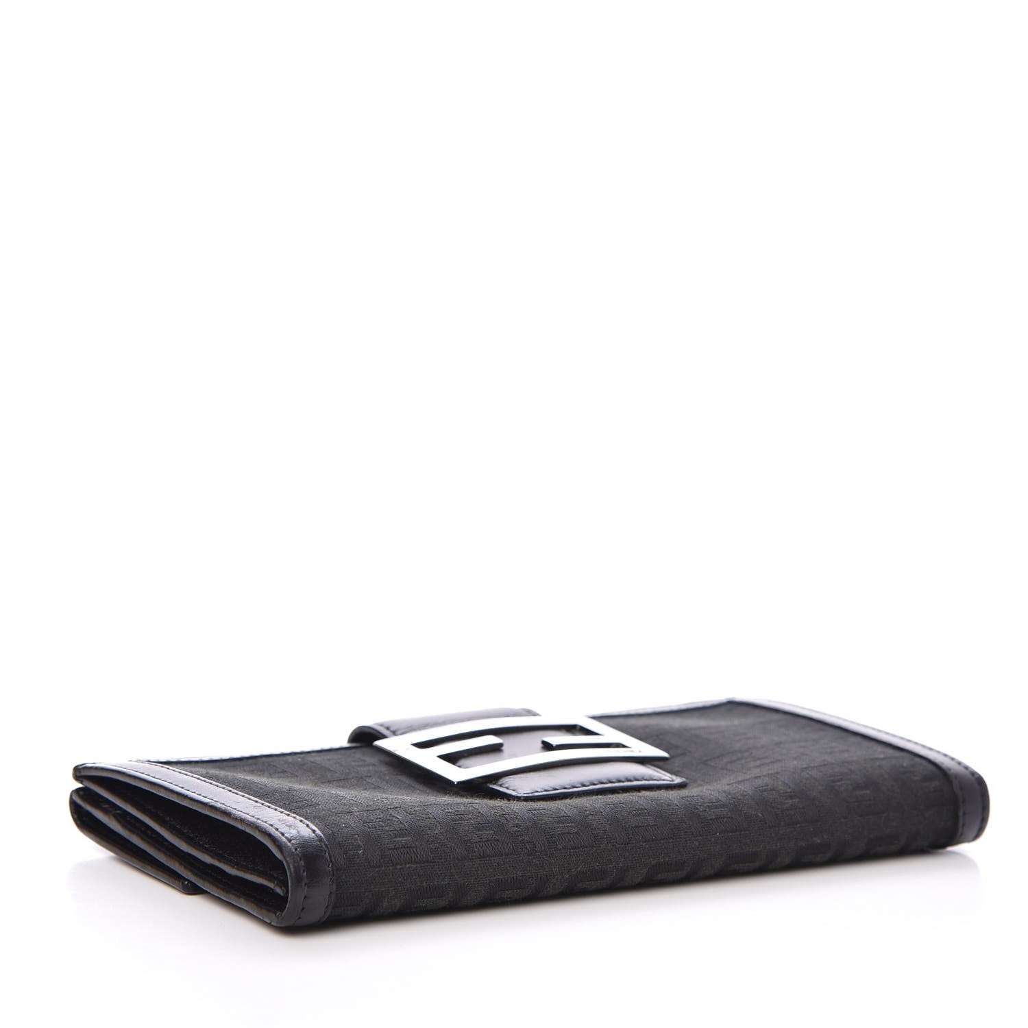 Fendi Zucchino Long Wallet Black 4 of 9
