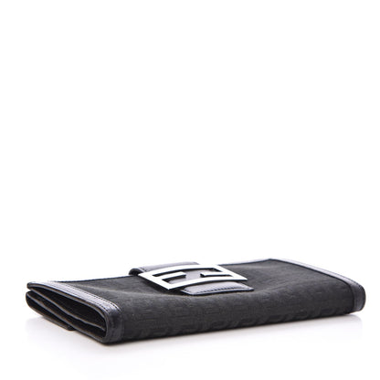 Fendi Zucchino Long Wallet Black 4 of 9